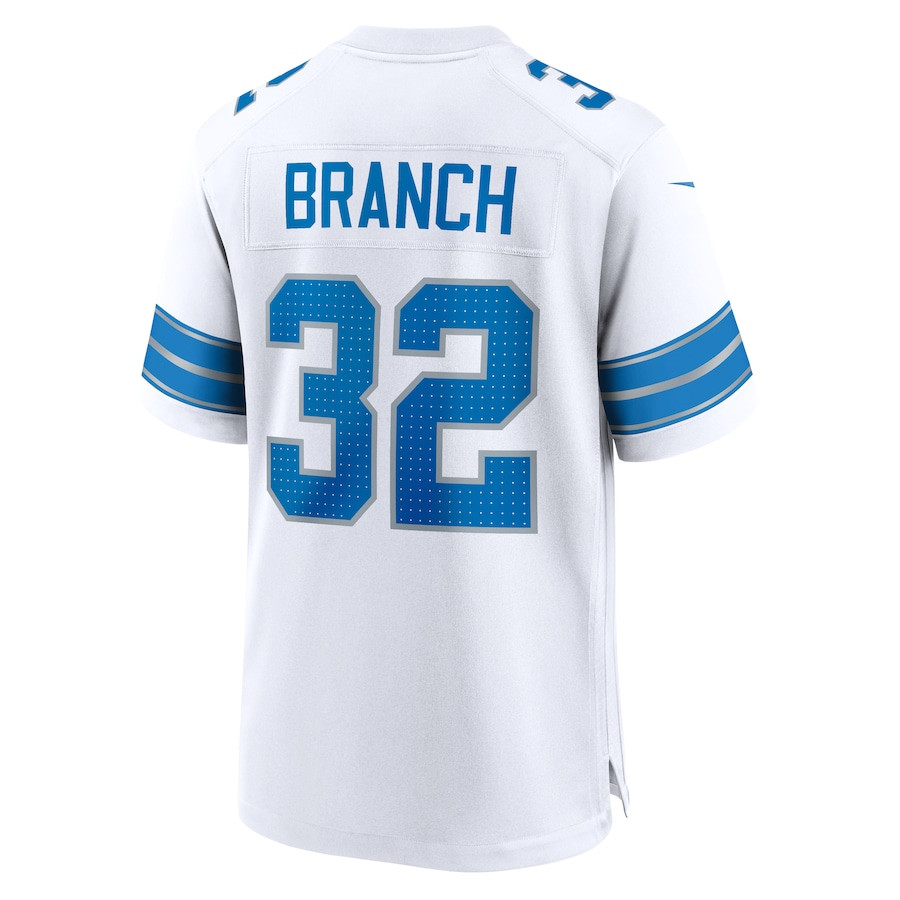 Brian Branch 32 Detroit Lions White Game Men Jersey - White JS2465 nicesnker - Image 3