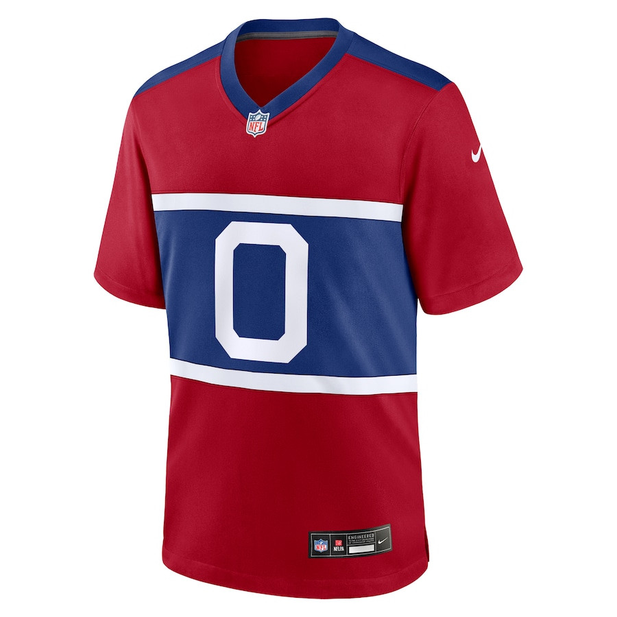 Brian Burns 0 New York Giants Alternate Game Men Jersey - Century Red JS2081 nicesnker - Image 2