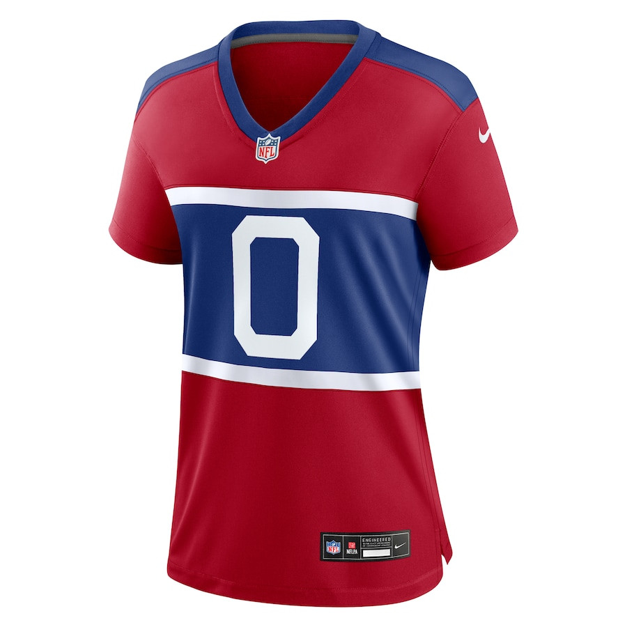 Brian Burns 0 New York Giants Women's Alternate Player Game Jersey - Century Red JS2139 nicesnker - Image 2