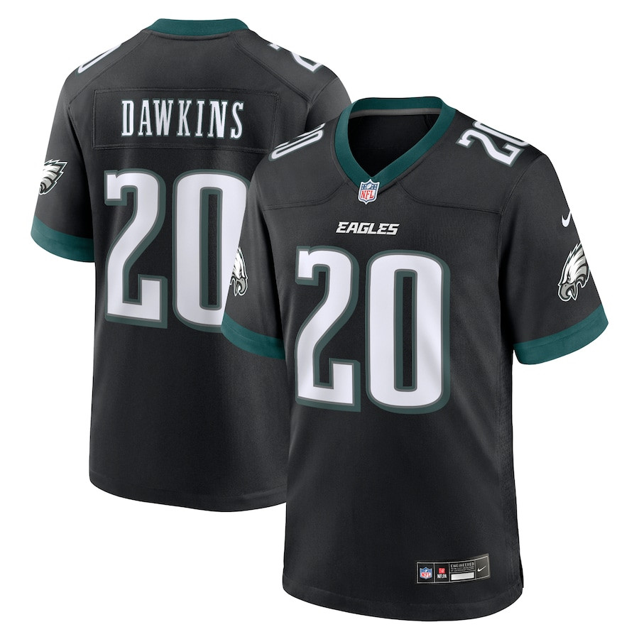 Brian Dawkins 20 Philadelphia Eagles Alternate Game Men Jersey - Black JS1877 nicesnker