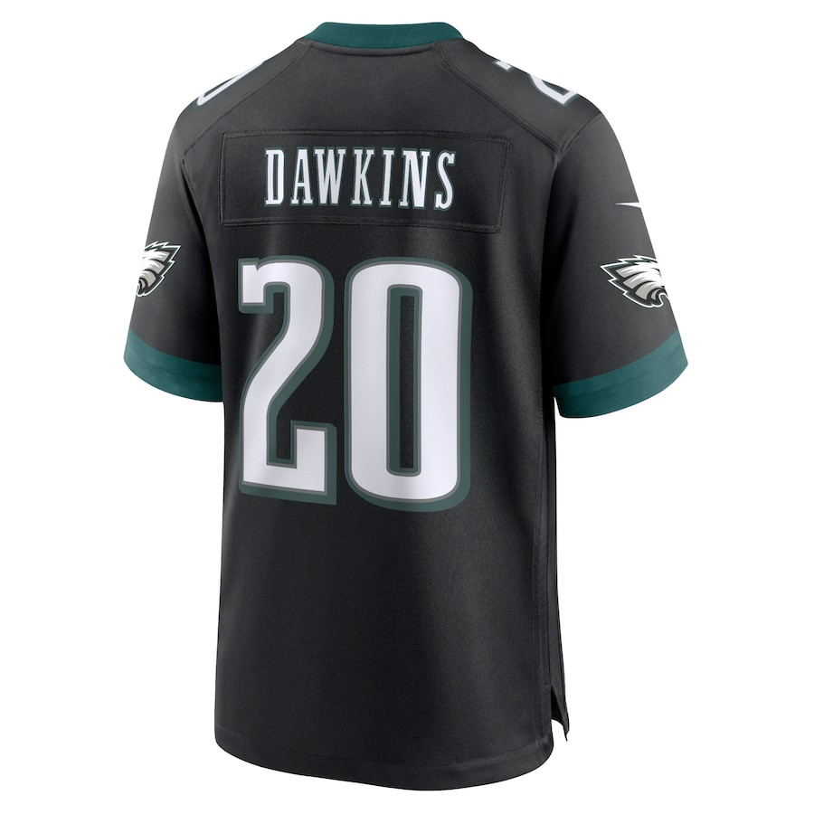Brian Dawkins 20 Philadelphia Eagles Alternate Game Men Jersey - Black JS1877 nicesnker - Image 3