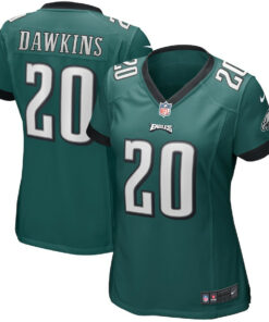 Brian Dawkins 20 Philadelphia Eagles Women Game Retired Jersey - Midnight Green JS9112 nicesnker