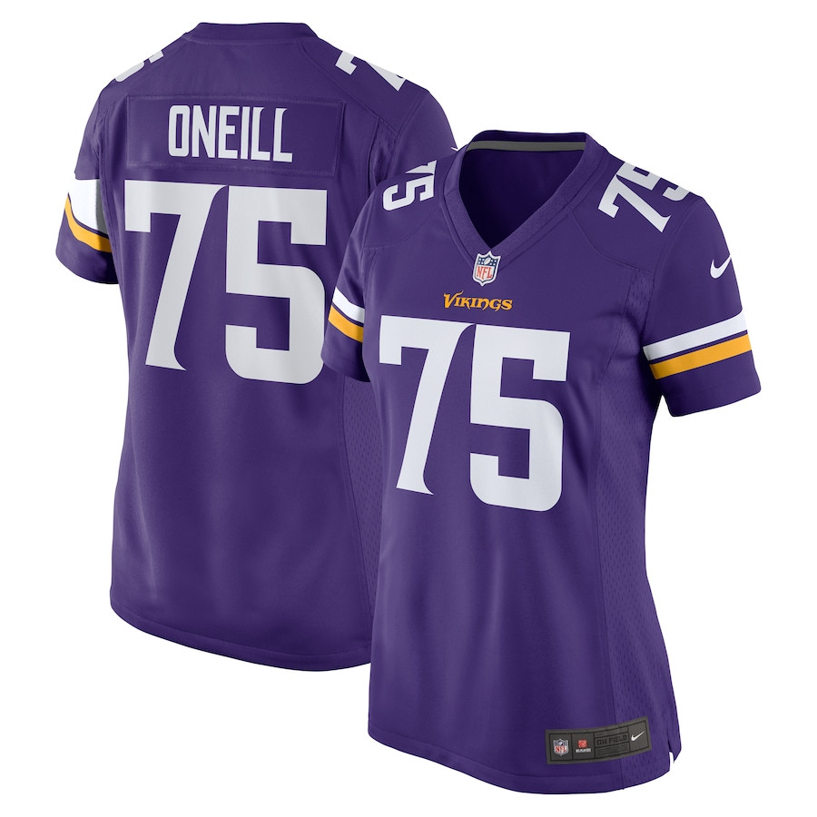 Brian O'Neill 75 Minnesota Vikings Women Game Jersey - Purple JS8484 nicesnker