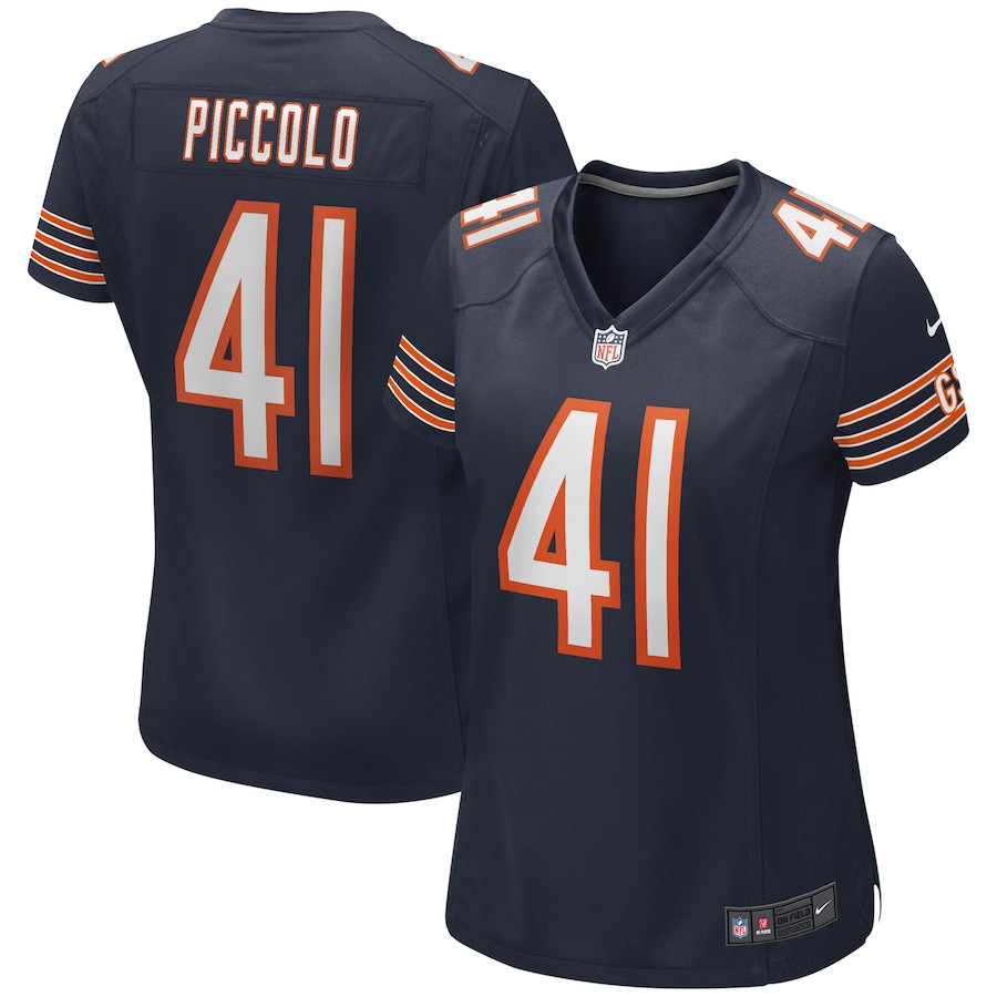 Brian Piccolo 41 Chicago Bears Women Game Retired Jersey - Navy JS2850 nicesnker