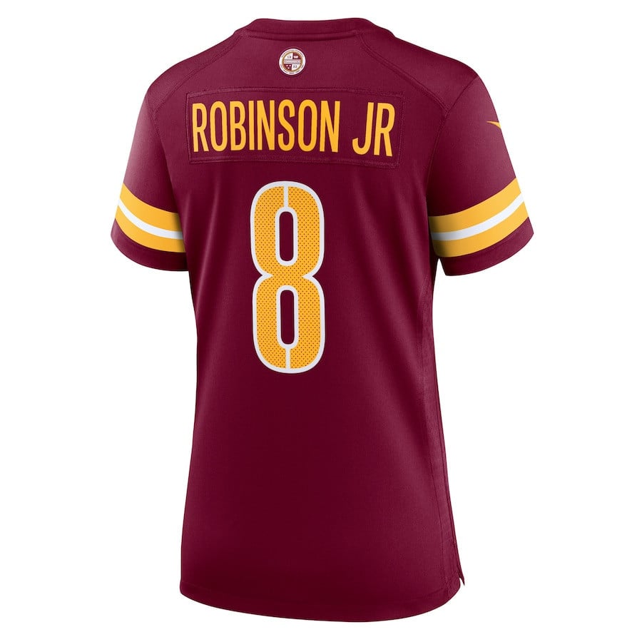 Brian Robinson #8 Washington Commanders Super Bowl LIX Women's Jersey - Burgundy JS1890 nicesnker - Image 3