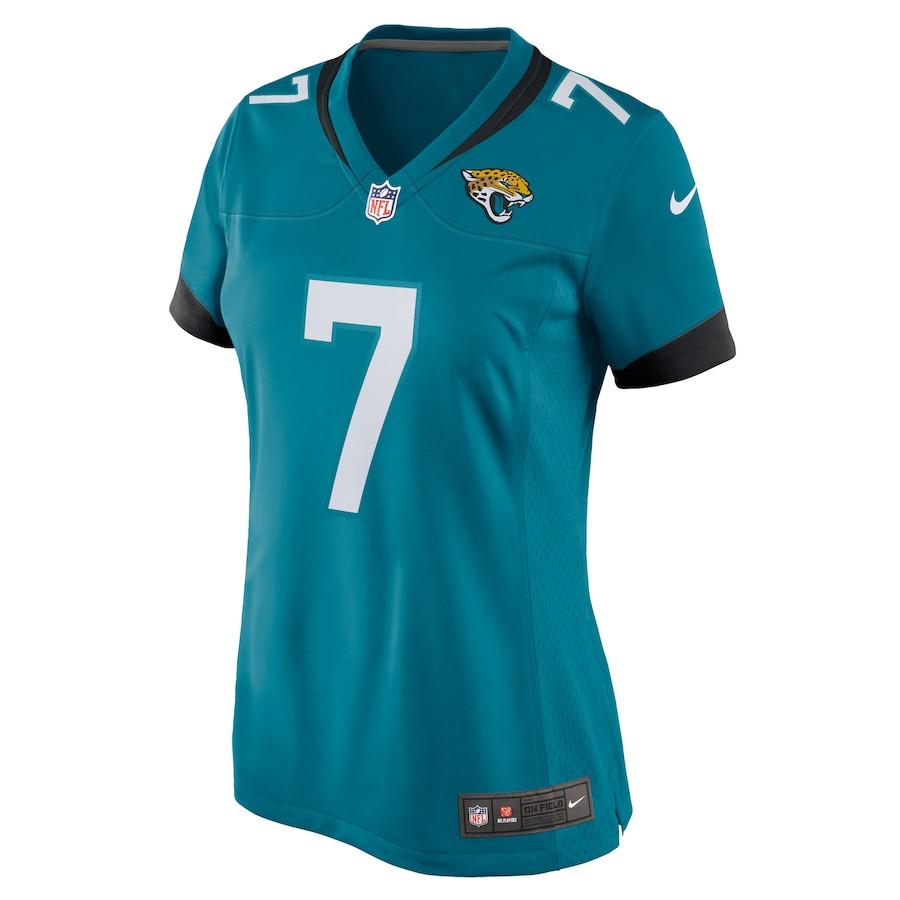 Brian Thomas Jr. 7 Jacksonville Jaguars Women's Game Jersey - Teal JS4560 nicesnker - Image 2