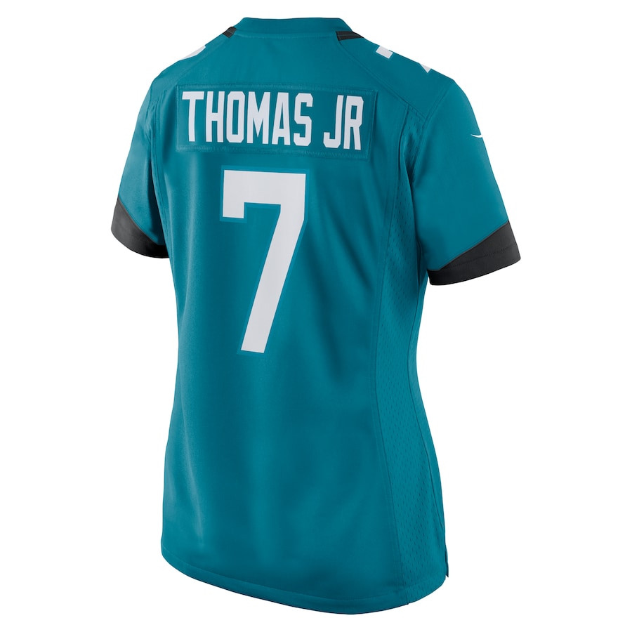 Brian Thomas Jr. 7 Jacksonville Jaguars Women's Game Jersey - Teal JS4560 nicesnker - Image 3