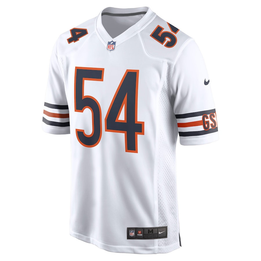 Brian Urlacher 54 Chicago Bears Men Retired Game Jersey - White JS2090 nicesnker - Image 2