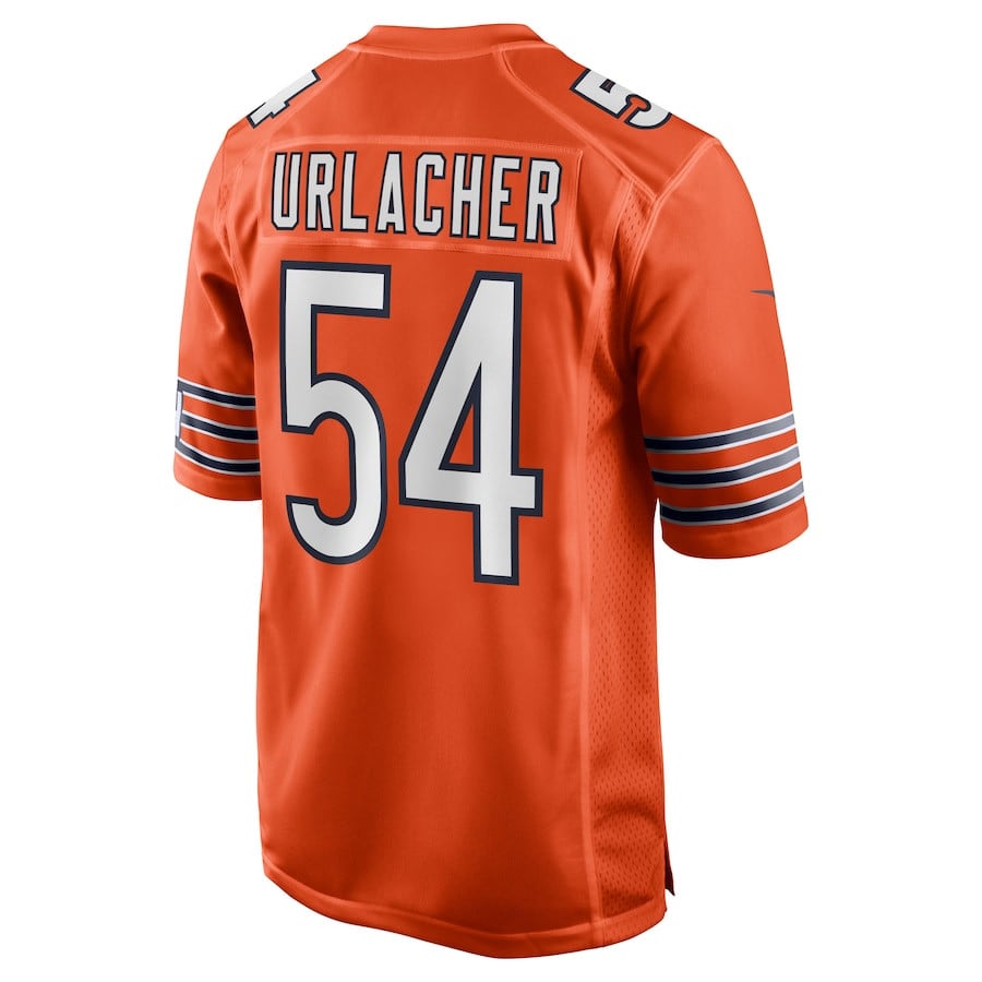 Brian Urlacher 54 Chicago Bears Men Retired Jersey - Orange JS3895 nicesnker - Image 3