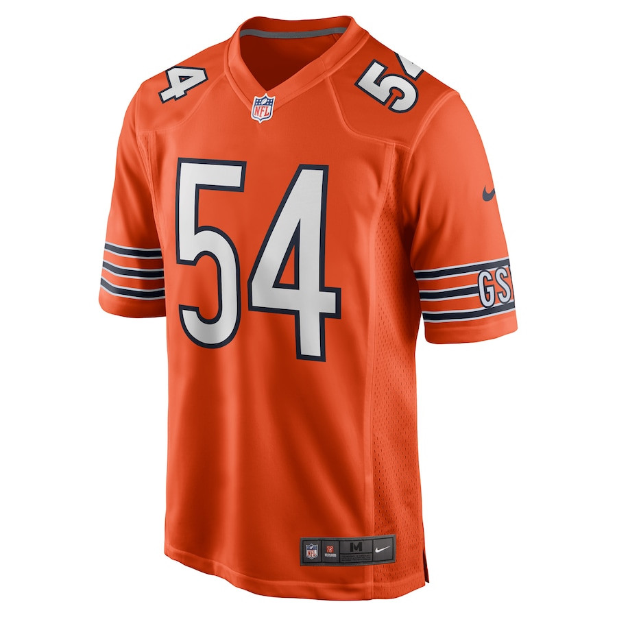 Brian Urlacher 54 Chicago Bears Men Retired Jersey - Orange JS3895 nicesnker - Image 2