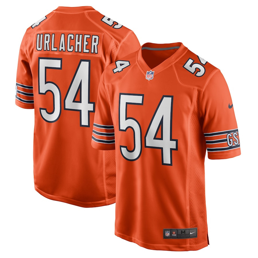 Brian Urlacher 54 Chicago Bears Men Retired Jersey - Orange JS3895 nicesnker