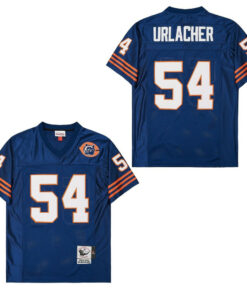Brian Urlacher 54 Chicago Bears Retro Throwback Men Jersey - Navy JS3716 nicesnker