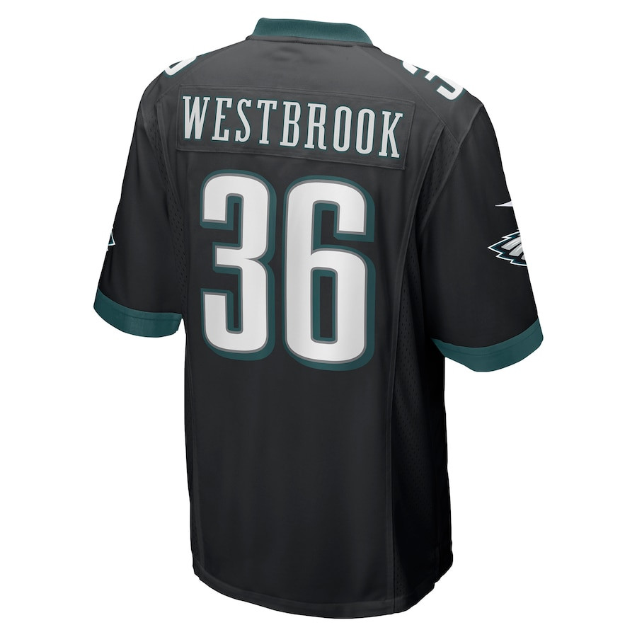 Brian Westbrook 36 Philadelphia Eagles Men Retired Alternate Game Jersey - Black JS4545 nicesnker - Image 3