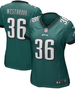 Brian Westbrook 36 Philadelphia Eagles Women Game Retired Jersey - Midnight Green JS7502 nicesnker