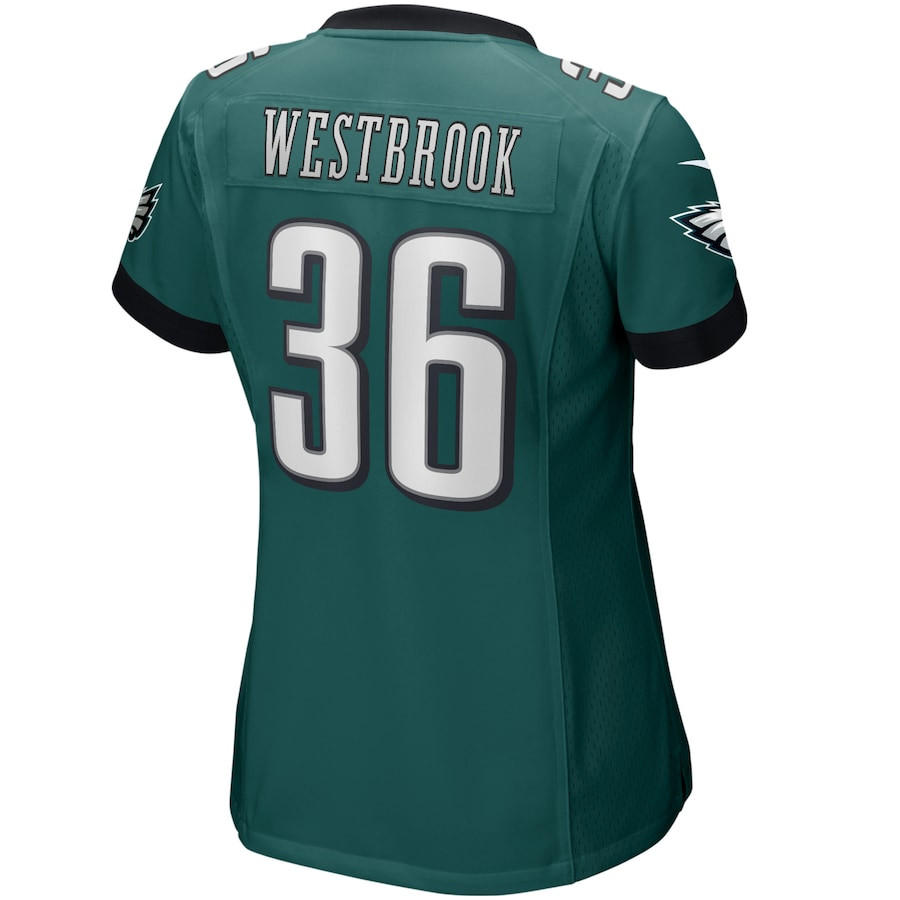Brian Westbrook 36 Philadelphia Eagles Women Game Retired Jersey - Midnight Green JS7502 nicesnker - Image 3