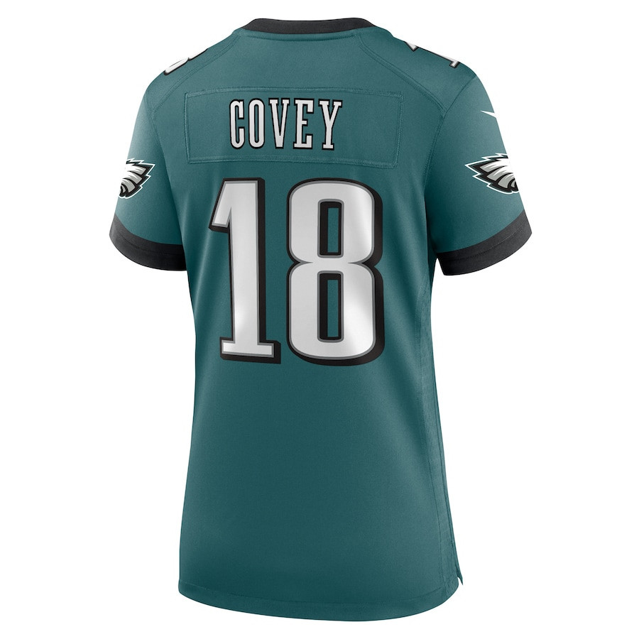 Britain Covey #18 Philadelphia Eagles Super Bowl LIX Women's Jersey - Midnight Green JS8337 nicesnker - Image 3