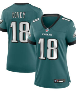 Britain Covey 18 Philadelphia Eagles Women's Team Game Jersey - Midnight Green JS9269 nicesnker