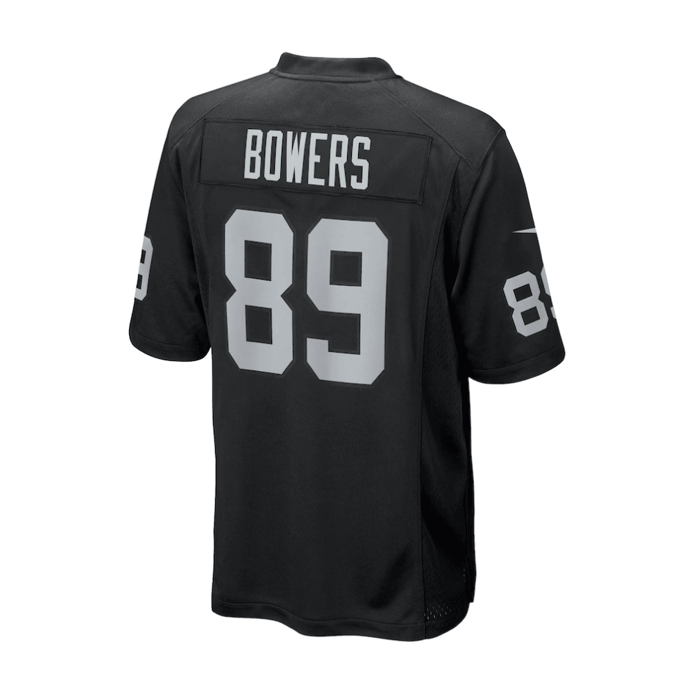 Brock Bowers 89 Las Vegas Raiders 2025 Pro Bowl Patch Game Men Jersey - Black JS4316 nicesnker - Image 3