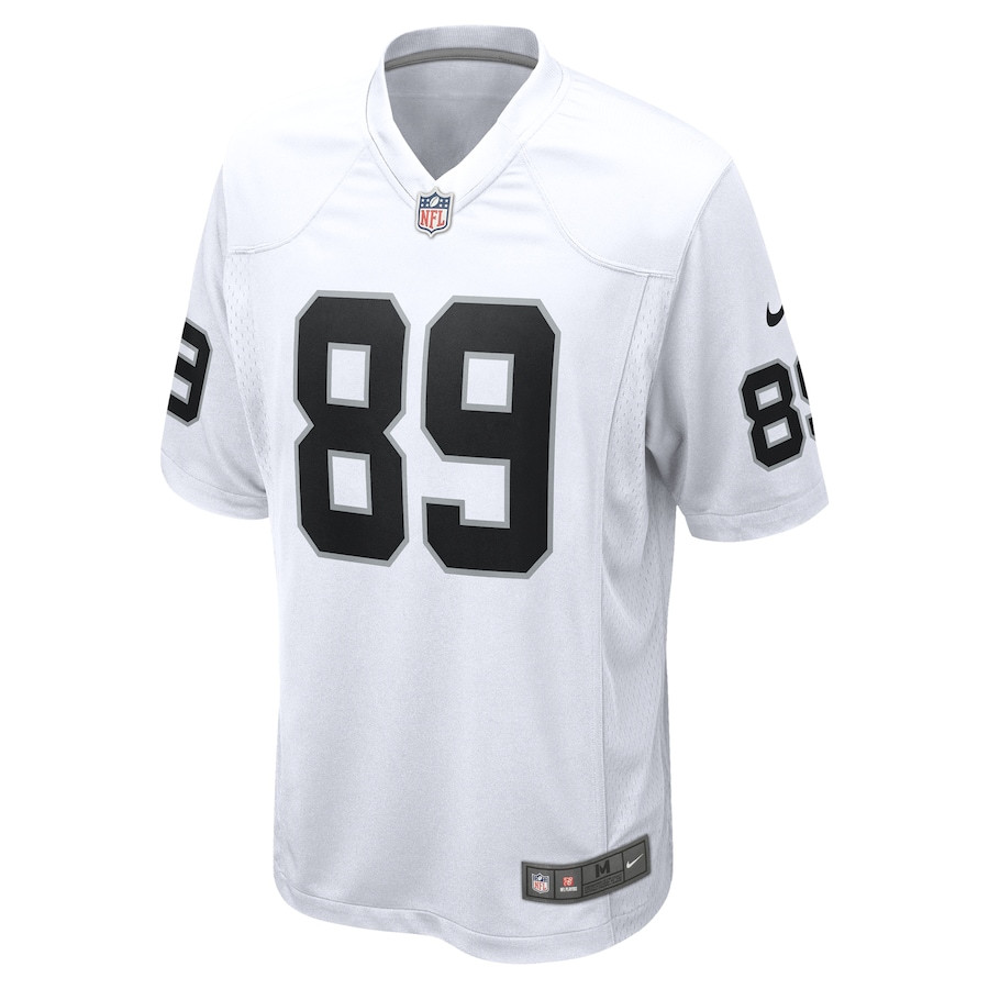 Brock Bowers 89 Las Vegas Raiders Game Men Jersey - White JS4440 nicesnker - Image 2