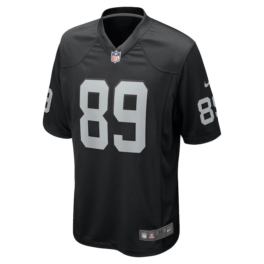 Brock Bowers 89 Las Vegas Raiders Team Game Men Jersey - Black JS8149 nicesnker - Image 2