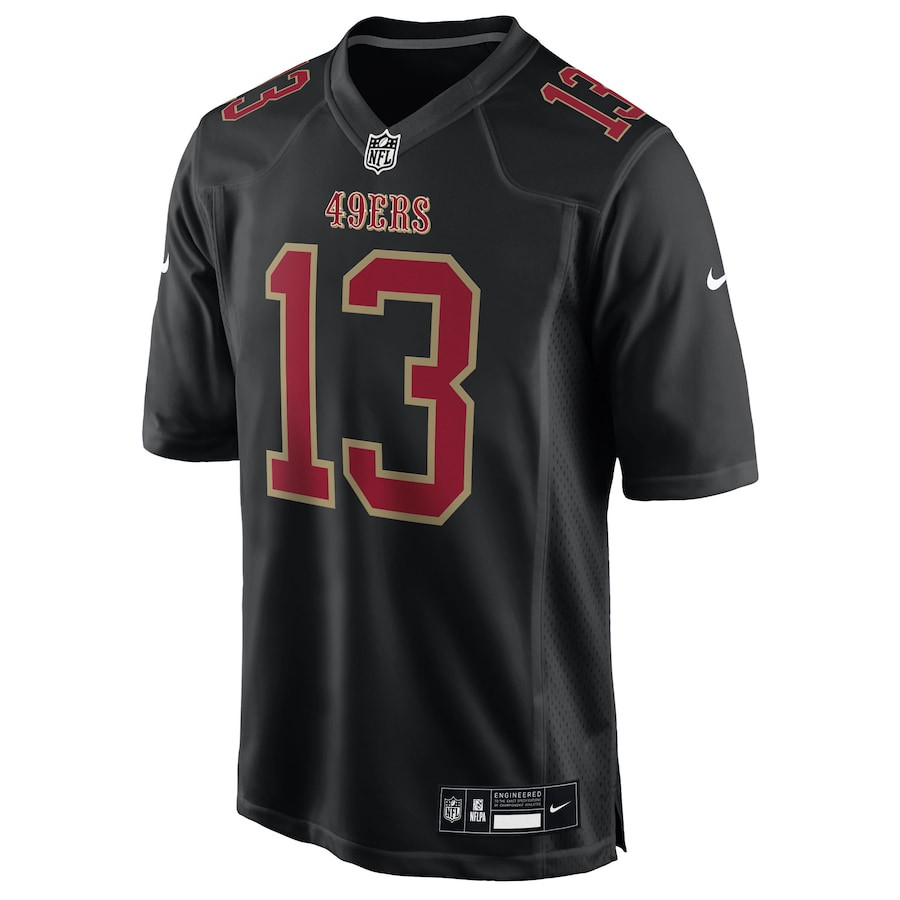 Brock Purdy 13 San Francisco 49ers Fashion Game Men Jersey - Carbon Black JS9803 nicesnker - Image 2
