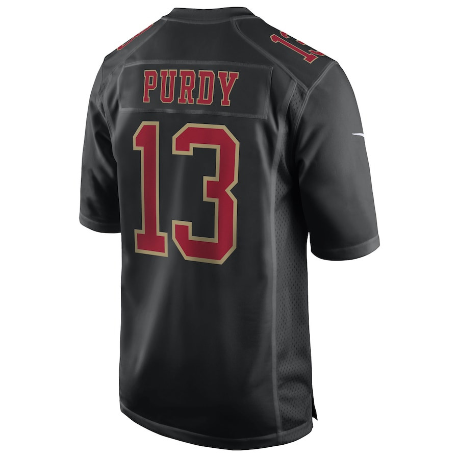 Brock Purdy 13 San Francisco 49ers Fashion Game Men Jersey - Carbon Black JS9803 nicesnker - Image 3