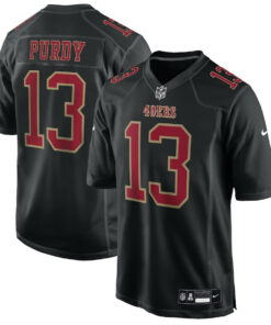 Brock Purdy 13 San Francisco 49ers Fashion Game Men Jersey - Carbon Black JS9803 nicesnker