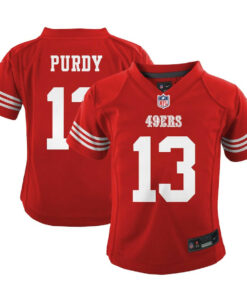 Brock Purdy 13 San Francisco 49ers Game YOUTH Jersey - Scarlet JS6345 nicesnker
