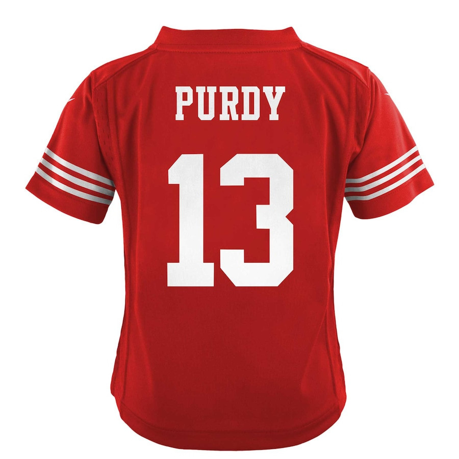 Brock Purdy 13 San Francisco 49ers Game YOUTH Jersey - Scarlet JS6345 nicesnker - Image 3