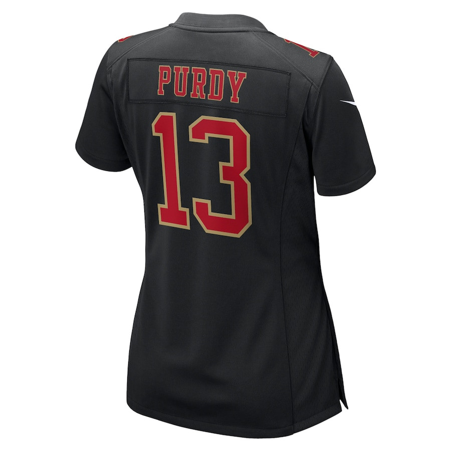 Brock Purdy 13 San Francisco 49ers Super Bowl LVIII Fashion Game Women Jersey - Carbon Black JS1765 nicesnker - Image 3