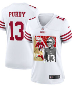 Brock Purdy 13 San Francisco 49ers The Son of Steel Women Game Jersey - White JS8035 nicesnker