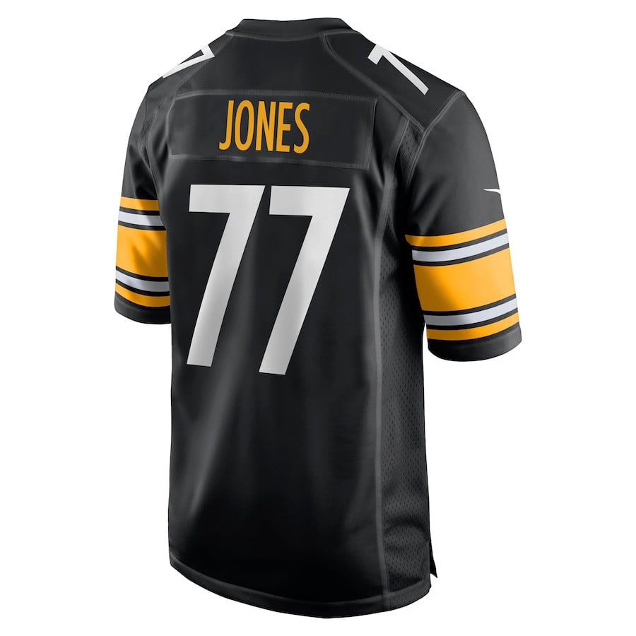 Broderick Jones 77 Pittsburgh Steelers Game Men Jersey - Black JS9577 nicesnker - Image 3