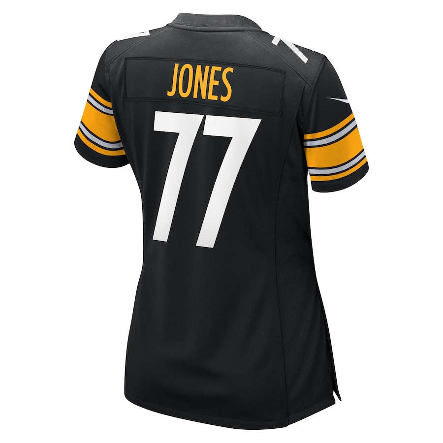 Broderick Jones 77 Pittsburgh Steelers Women Game Jersey - Black JS9144 nicesnker - Image 3