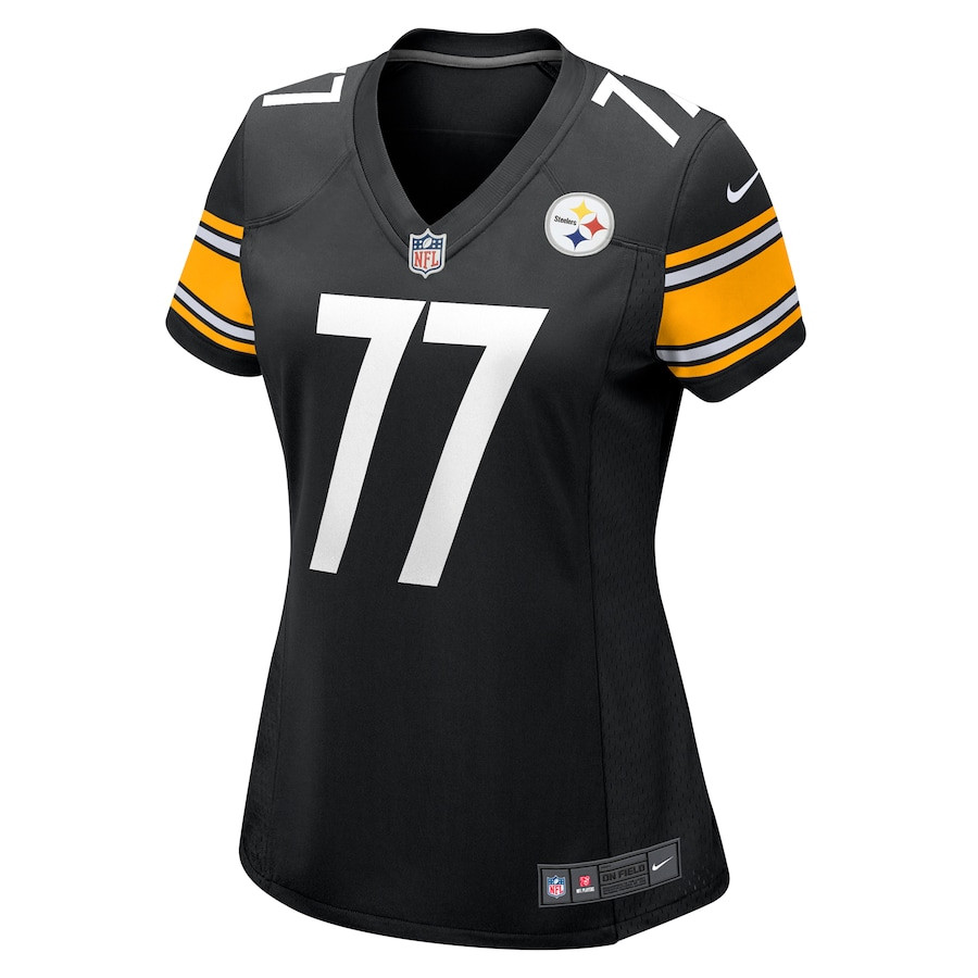 Broderick Jones 77 Pittsburgh Steelers Women Game Jersey - Black JS9144 nicesnker - Image 2