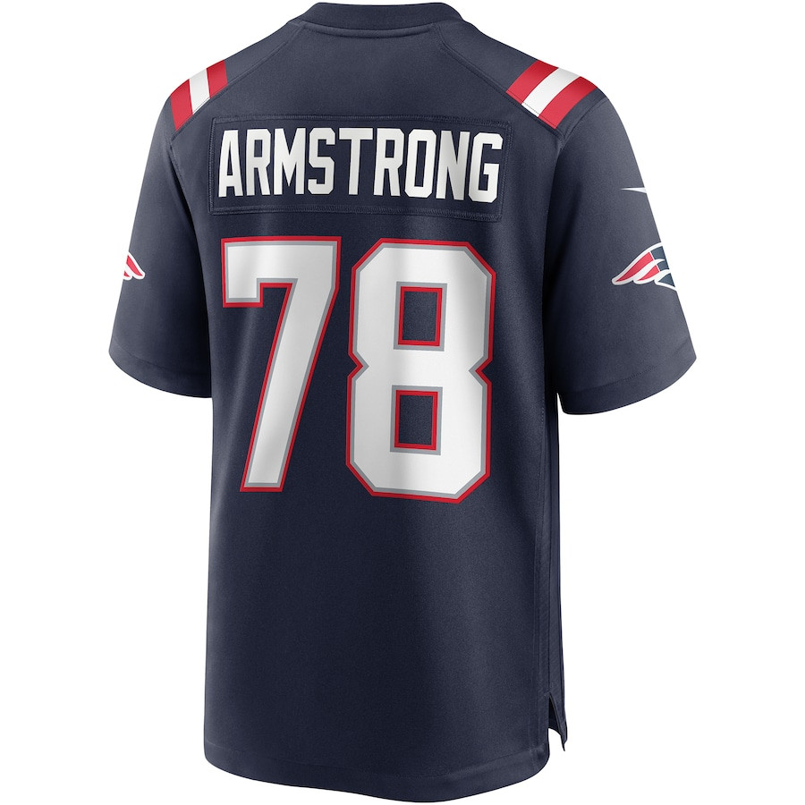 Bruce Armstrong 78 New England Patriots Men Game Retired Jersey - Navy JS2176 nicesnker - Image 3