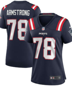 Bruce Armstrong 78 New England Patriots Women Game Retired Jersey - Navy JS1968 nicesnker