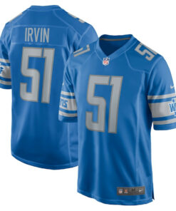 Bruce Irvin 51 Detroit Lions Game Men Jersey - Blue JS7236 nicesnker