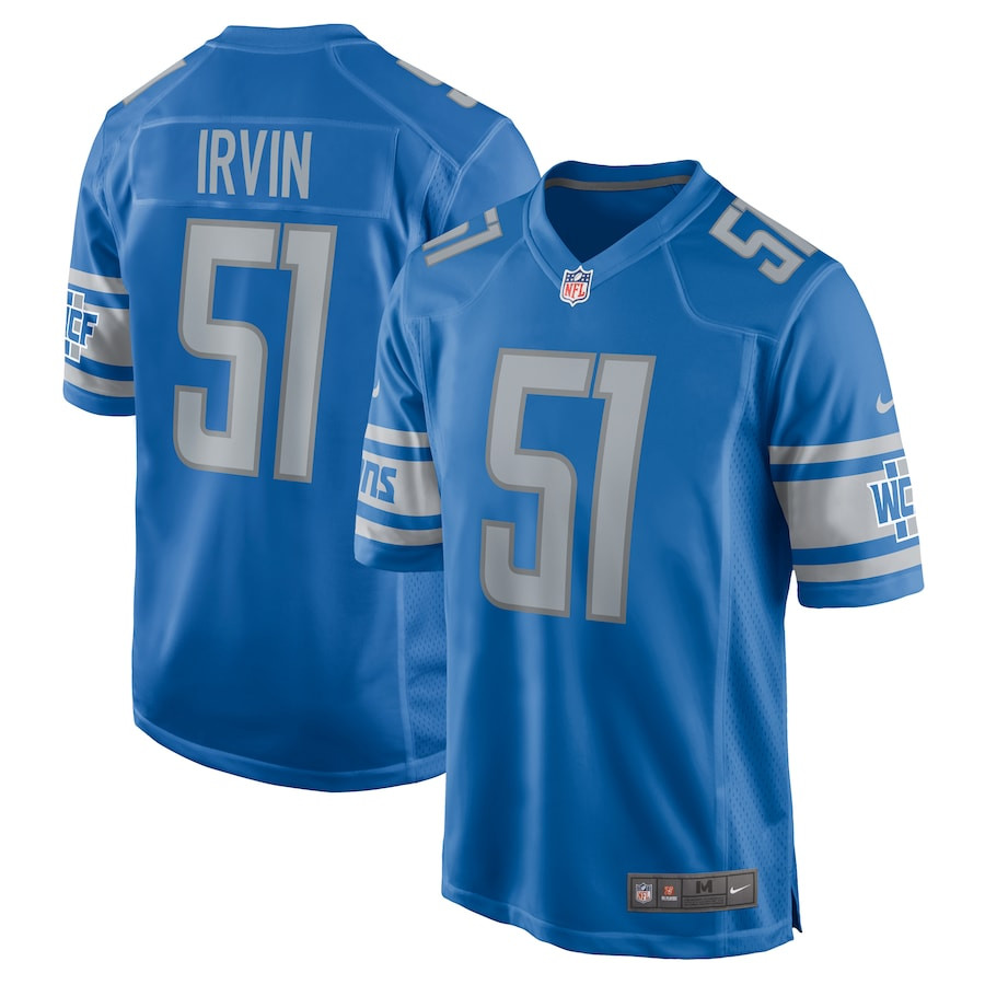 Bruce Irvin 51 Detroit Lions Game Men Jersey - Blue JS7236 nicesnker