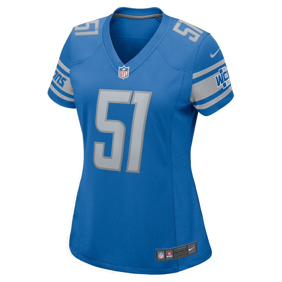 Bruce Irvin 51 Detroit Lions Game Women Jersey - Blue JS5290 nicesnker