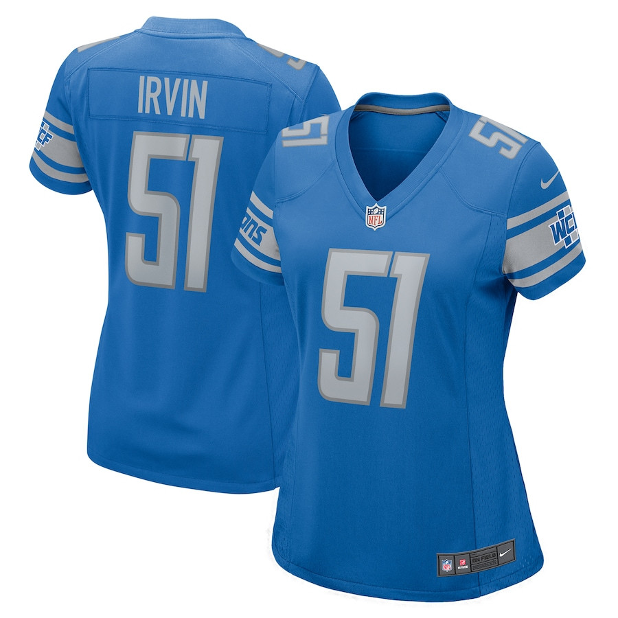 Bruce Irvin 51 Detroit Lions Game Women Jersey - Blue JS5290 nicesnker - Image 3