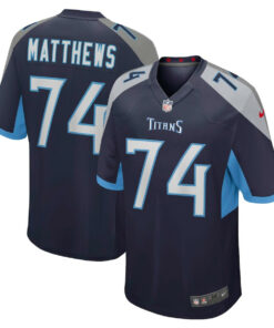 Bruce Matthews 74 Tennessee Titans Men Retired Jersey - Navy JS2704 nicesnker
