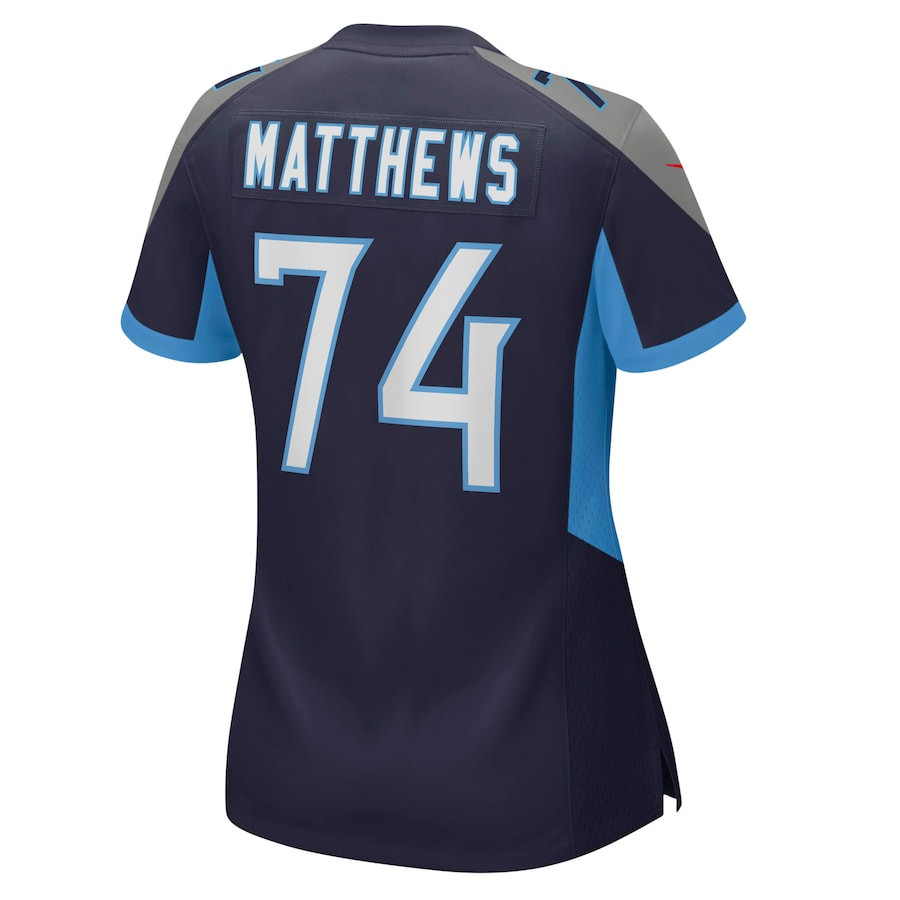 Bruce Matthews 74 Tennessee Titans Women Retired Jersey - Navy JS4696 nicesnker - Image 3