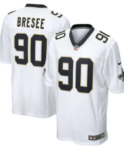 Bryan Bresee 90 New Orleans Saints Game Jersey - Men, White JS2728 nicesnker