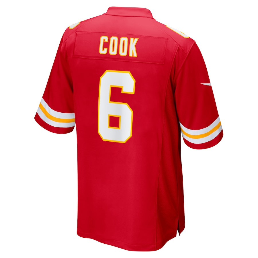 Bryan Cook #6 Kansas City Chiefs Super Bowl LIX Jersey - Men's - Red JS3356 nicesnker - Image 3