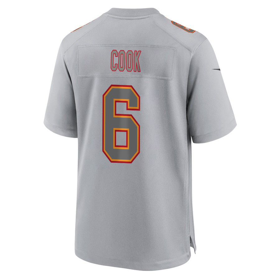 Bryan Cook 6 Kansas City Chiefs Super Bowl LVIII Champions 4X Atmosphere Fashion Game Men Jersey - Gray JS8631 nicesnker - Image 3