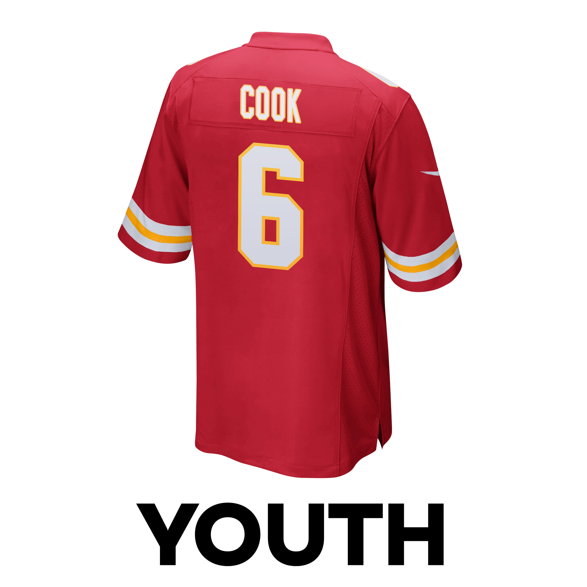 Bryan Cook 6 Kansas City Chiefs Super Bowl LVIII Champions 4X Game YOUTH Jersey - Red JS3495 nicesnker - Image 3