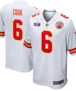 Bryan Cook 6 Kansas City Chiefs Super Bowl LVIII Patch Game Men Jersey - White JS7314 nicesnker