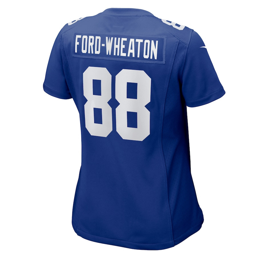 Bryce Ford-Wheaton 88 New York Giants Women's Game Jersey - Royal JS2695 nicesnker - Image 3
