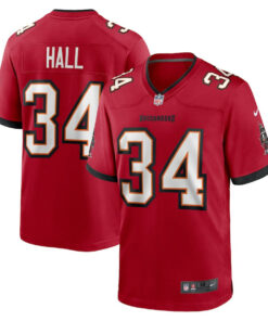 Bryce Hall 34 Tampa Bay Buccaneers Team Game Men Jersey - Red JS7628 nicesnker