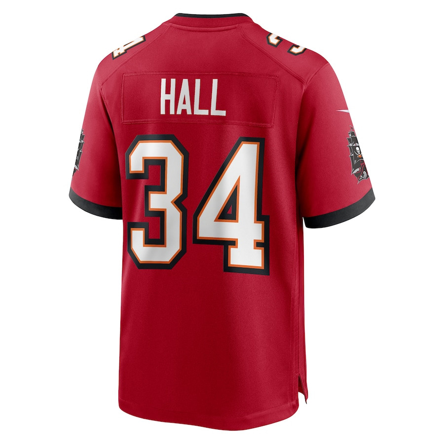 Bryce Hall 34 Tampa Bay Buccaneers Team Game Men Jersey - Red JS7628 nicesnker - Image 3